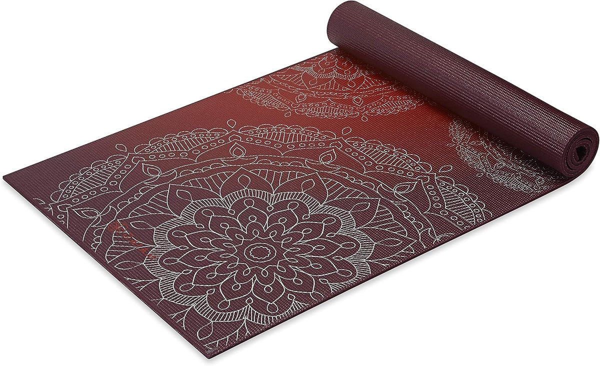Premium Yoga Mat, 6mm Thick Print Mat | Premium 6mm thick cushioning for joint support. Non-slip print design for yoga, Pilates & floor workouts.