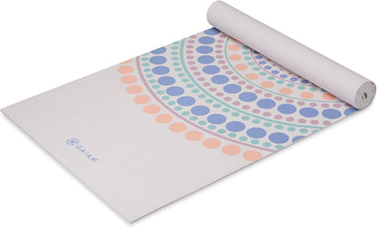 Premium Yoga Mat, 6mm Thick Print Mat | Premium 6mm thick cushioning for joint support. Non-slip print design for yoga, Pilates & floor workouts.