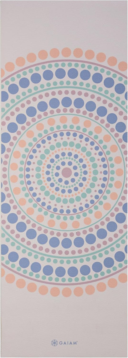 Premium Yoga Mat, 6mm Thick Print Mat | Premium 6mm thick cushioning for joint support. Non-slip print design for yoga, Pilates & floor workouts.
