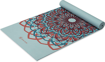 Premium Yoga Mat, 6mm Thick Print Mat | Premium 6mm thick cushioning for joint support. Non-slip print design for yoga, Pilates & floor workouts.