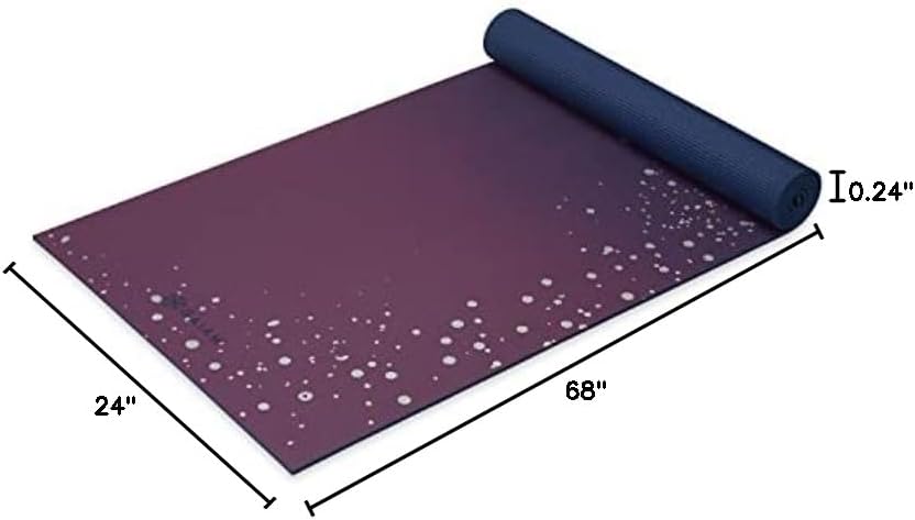 Premium Yoga Mat, 6mm Thick Print Mat | Premium 6mm thick cushioning for joint support. Non-slip print design for yoga, Pilates & floor workouts.