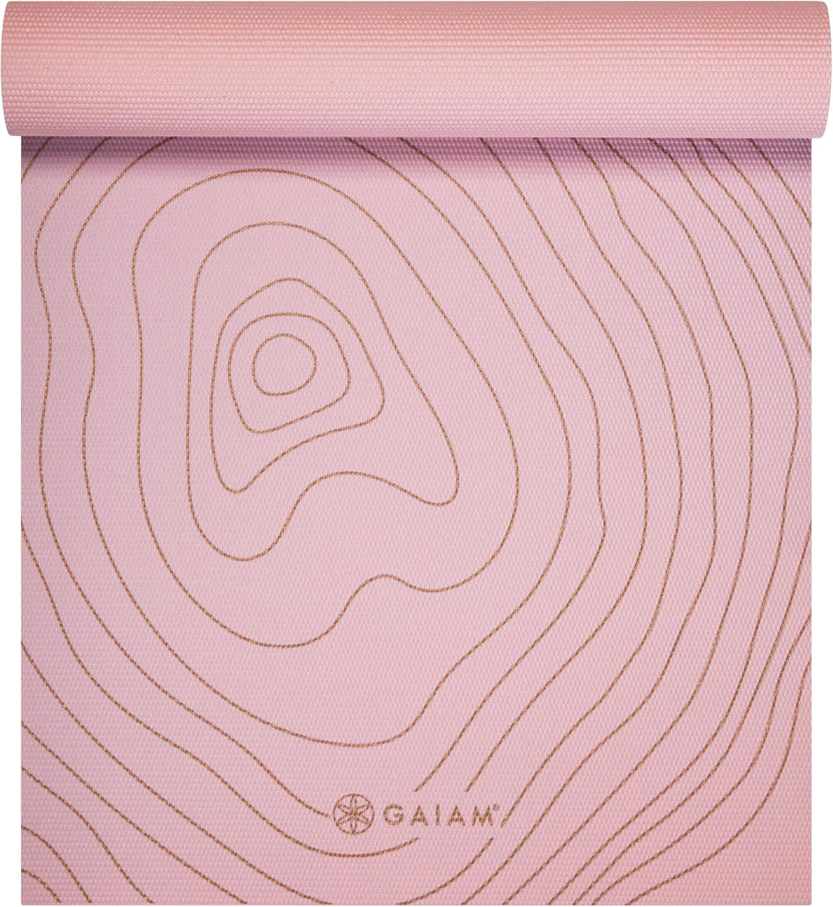 Premium Yoga Mat, 6mm Thick Print Mat | Premium 6mm thick cushioning for joint support. Non-slip print design for yoga, Pilates & floor workouts.