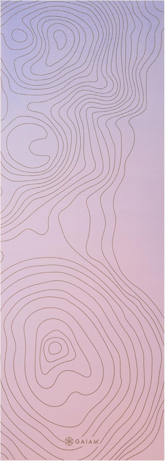 Premium Yoga Mat, 6mm Thick Print Mat | Premium 6mm thick cushioning for joint support. Non-slip print design for yoga, Pilates & floor workouts.