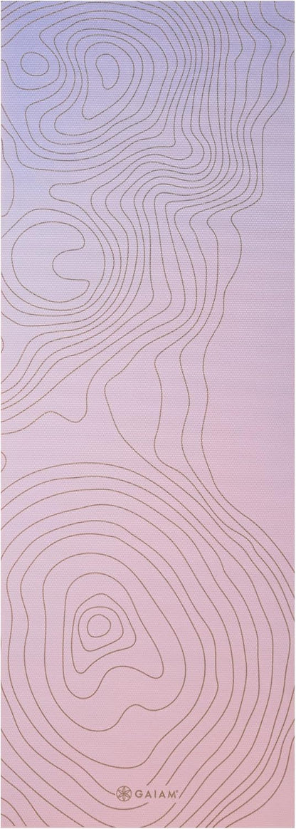 Premium Yoga Mat, 6mm Thick Print Mat | Premium 6mm thick cushioning for joint support. Non-slip print design for yoga, Pilates & floor workouts.