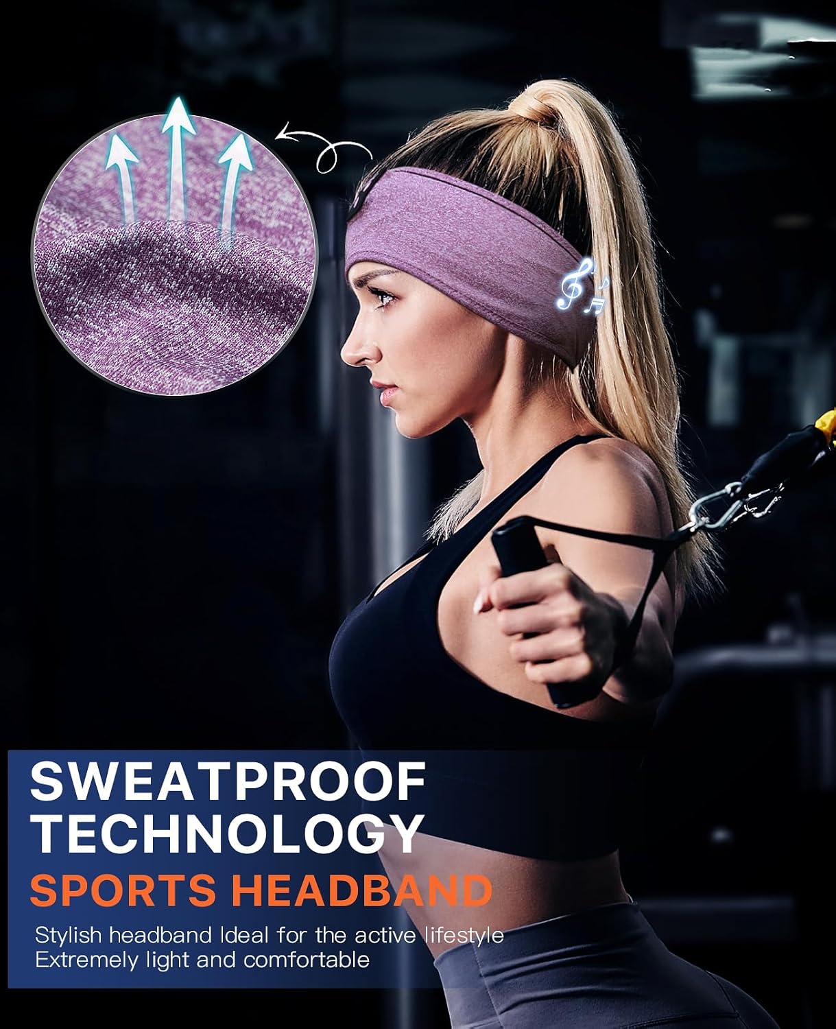 2 Pack Sleep Headphones, Sleeping Headphones | Bluetooth Headband with Ultra-Thin HD Stereo Speaker, Wireless Headphone for Sports, Insomnia, Yoga, Air Travel, Meditation