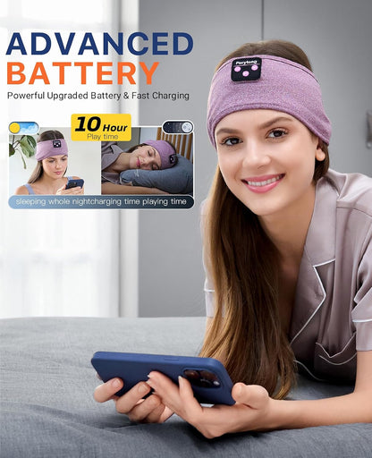 2 Pack Sleep Headphones, Sleeping Headphones | Bluetooth Headband with Ultra-Thin HD Stereo Speaker, Wireless Headphone for Sports, Insomnia, Yoga, Air Travel, Meditation