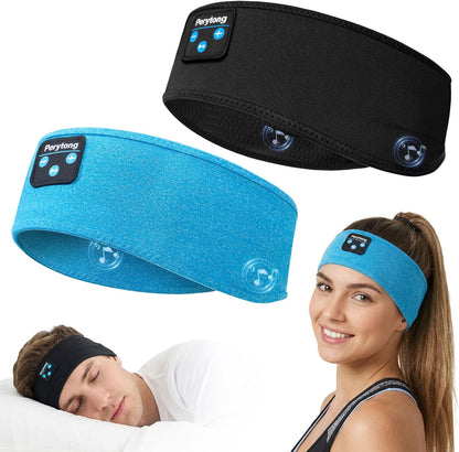 2 Pack Sleep Headphones, Sleeping Headphones | Bluetooth Headband with Ultra-Thin HD Stereo Speaker, Wireless Headphone for Sports, Insomnia, Yoga, Air Travel, Meditation