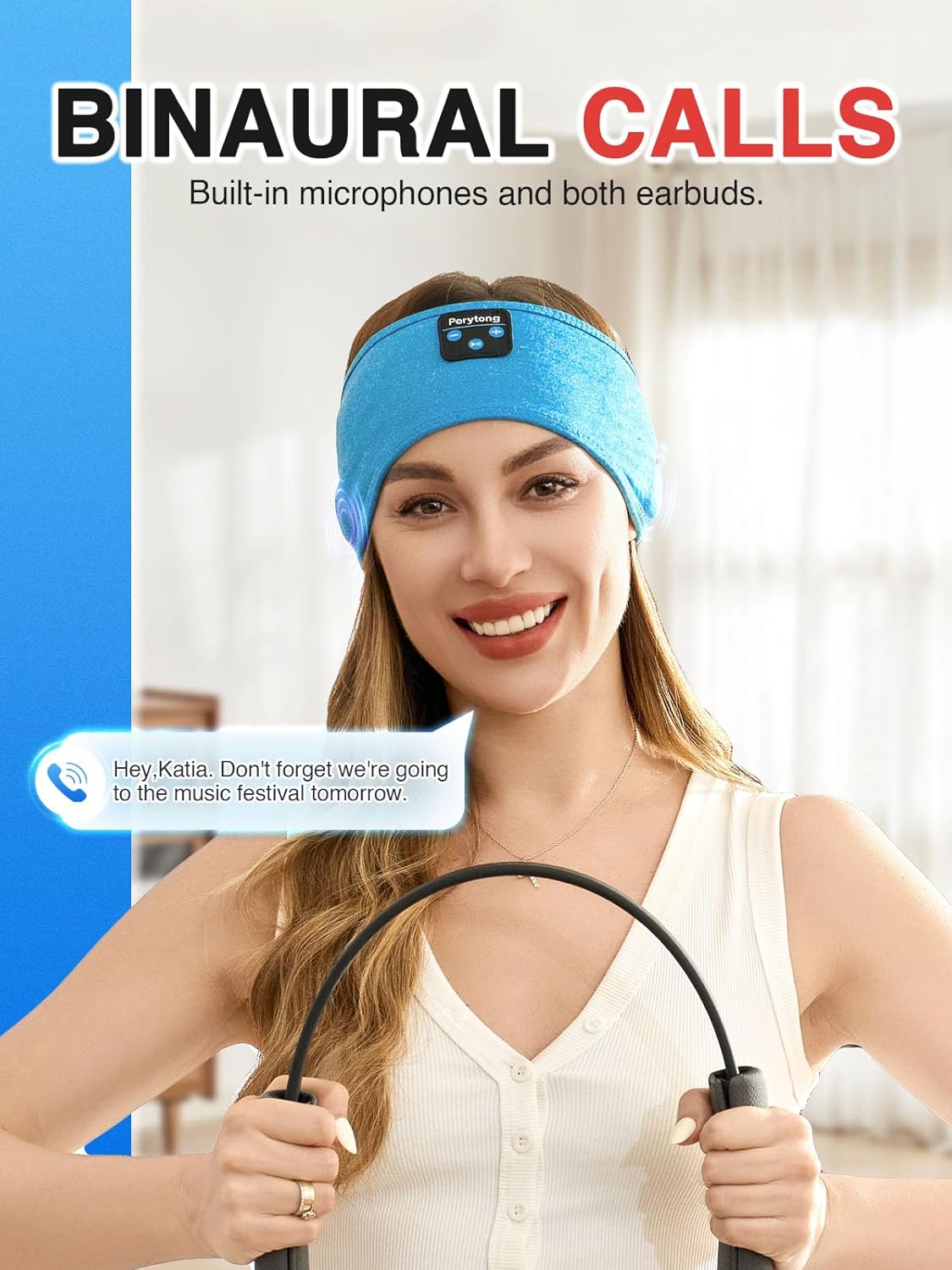 2 Pack Sleep Headphones, Sleeping Headphones | Bluetooth Headband with Ultra-Thin HD Stereo Speaker, Wireless Headphone for Sports, Insomnia, Yoga, Air Travel, Meditation