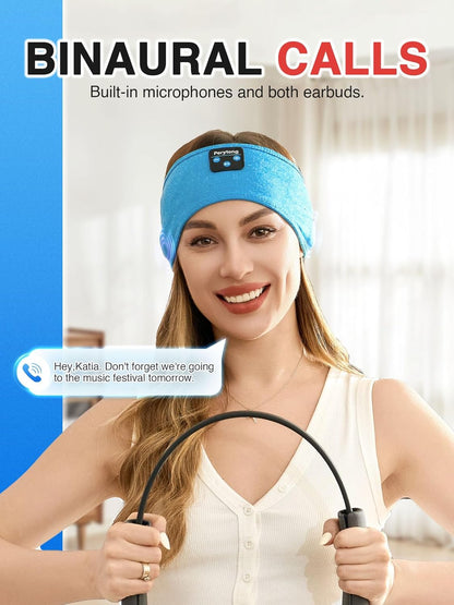 2 Pack Sleep Headphones, Sleeping Headphones | Bluetooth Headband with Ultra-Thin HD Stereo Speaker, Wireless Headphone for Sports, Insomnia, Yoga, Air Travel, Meditation