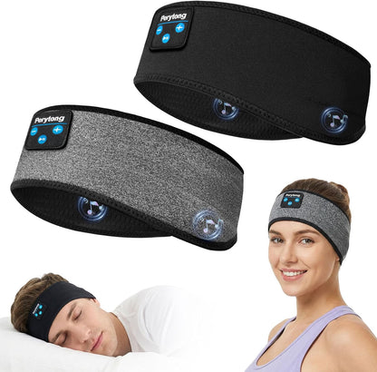 2 Pack Sleep Headphones, Sleeping Headphones | Bluetooth Headband with Ultra-Thin HD Stereo Speaker, Wireless Headphone for Sports, Insomnia, Yoga, Air Travel, Meditation