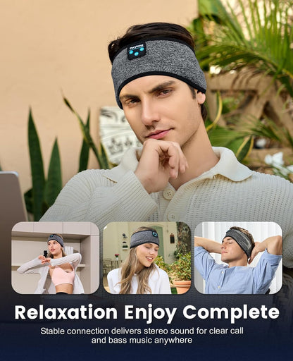 2 Pack Sleep Headphones, Sleeping Headphones | Bluetooth Headband with Ultra-Thin HD Stereo Speaker, Wireless Headphone for Sports, Insomnia, Yoga, Air Travel, Meditation