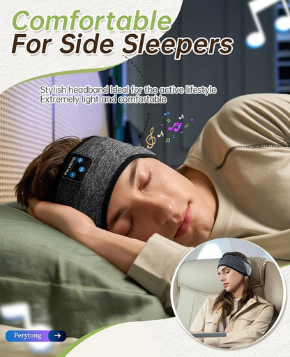 2 Pack Sleep Headphones, Sleeping Headphones | Bluetooth Headband with Ultra-Thin HD Stereo Speaker, Wireless Headphone for Sports, Insomnia, Yoga, Air Travel, Meditation