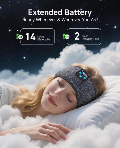 2 Pack Sleep Headphones, Sleeping Headphones | Bluetooth Headband with Ultra-Thin HD Stereo Speaker, Wireless Headphone for Sports, Insomnia, Yoga, Air Travel, Meditation