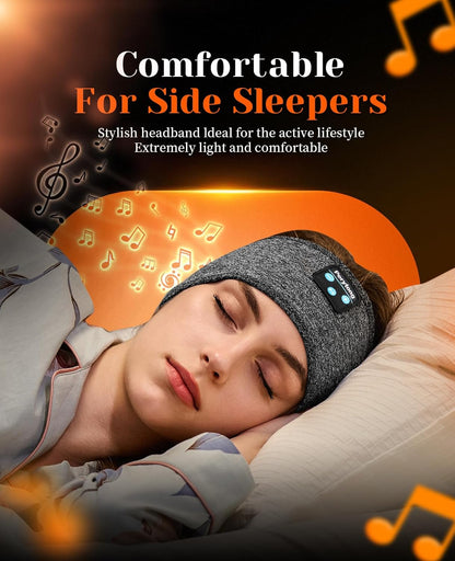 2 Pack Sleep Headphones, Sleeping Headphones | Bluetooth Headband with Ultra-Thin HD Stereo Speaker, Wireless Headphone for Sports, Insomnia, Yoga, Air Travel, Meditation