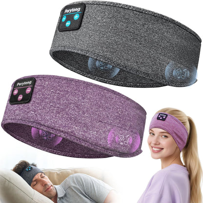 2 Pack Sleep Headphones, Sleeping Headphones | Bluetooth Headband with Ultra-Thin HD Stereo Speaker, Wireless Headphone for Sports, Insomnia, Yoga, Air Travel, Meditation