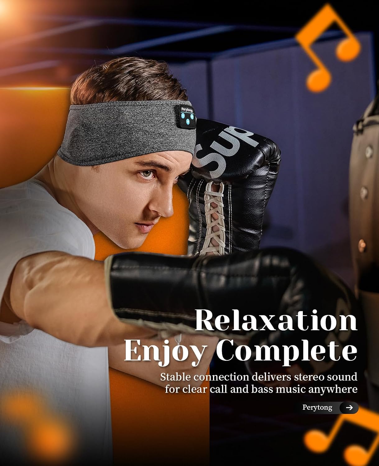 2 Pack Sleep Headphones, Sleeping Headphones | Bluetooth Headband with Ultra-Thin HD Stereo Speaker, Wireless Headphone for Sports, Insomnia, Yoga, Air Travel, Meditation