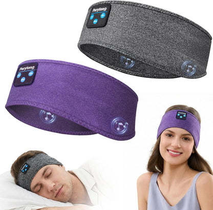 2 Pack Sleep Headphones, Sleeping Headphones | Bluetooth Headband with Ultra-Thin HD Stereo Speaker, Wireless Headphone for Sports, Insomnia, Yoga, Air Travel, Meditation