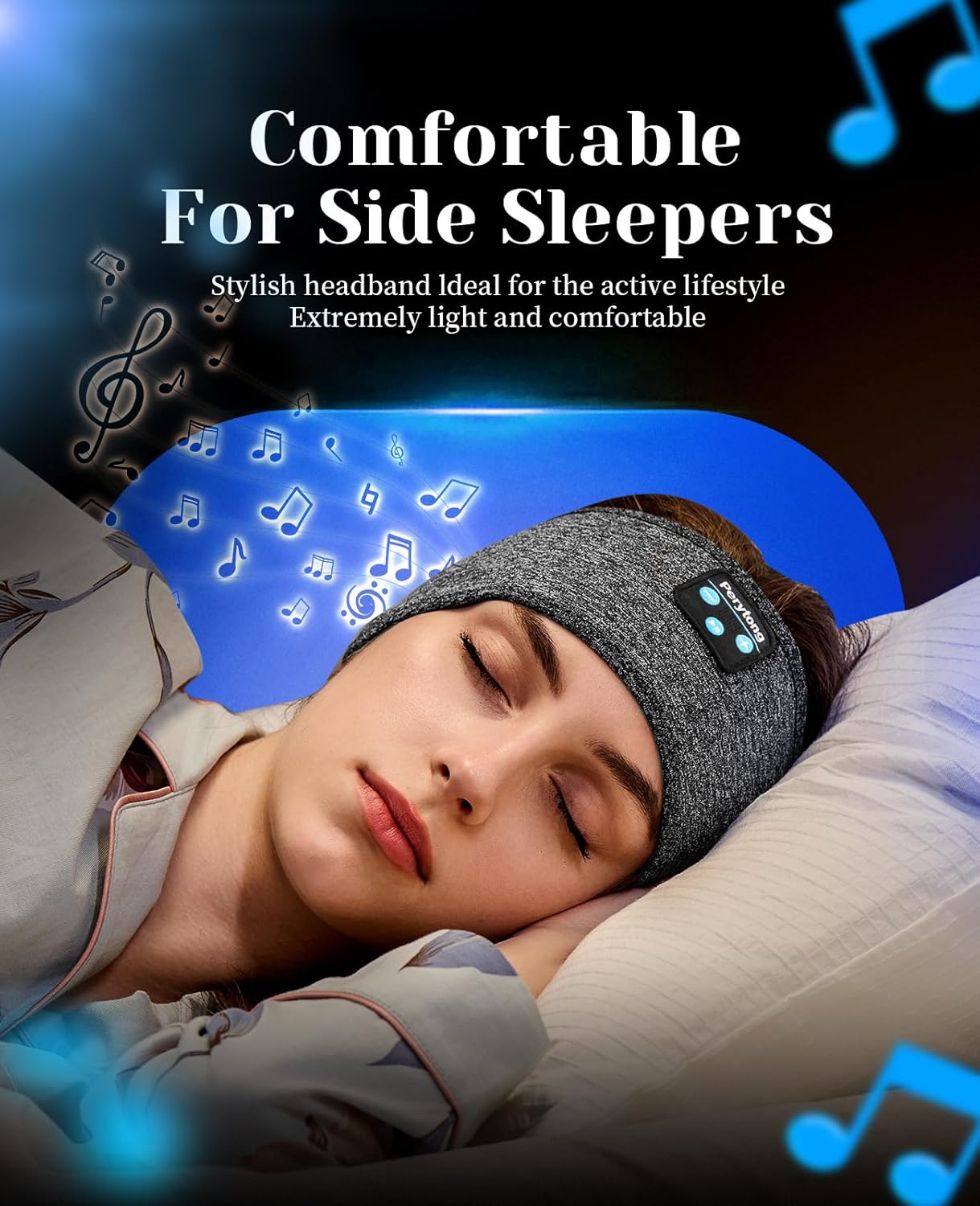 2 Pack Sleep Headphones, Sleeping Headphones | Bluetooth Headband with Ultra-Thin HD Stereo Speaker, Wireless Headphone for Sports, Insomnia, Yoga, Air Travel, Meditation