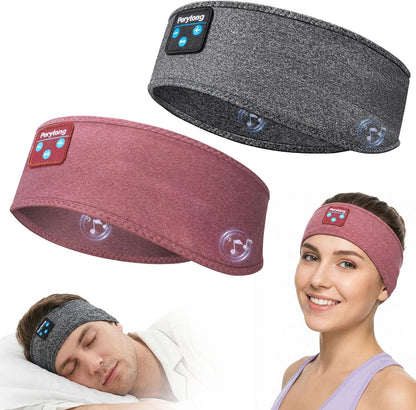 2 Pack Sleep Headphones, Sleeping Headphones | Bluetooth Headband with Ultra-Thin HD Stereo Speaker, Wireless Headphone for Sports, Insomnia, Yoga, Air Travel, Meditation