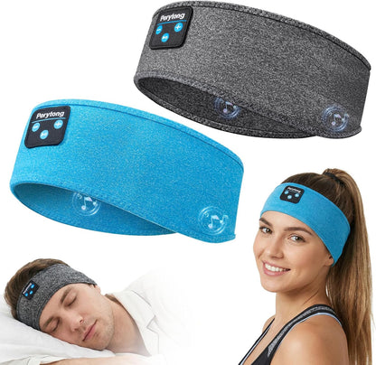 2 Pack Sleep Headphones, Sleeping Headphones | Bluetooth Headband with Ultra-Thin HD Stereo Speaker, Wireless Headphone for Sports, Insomnia, Yoga, Air Travel, Meditation