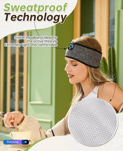 2 Pack Sleep Headphones, Sleeping Headphones | Bluetooth Headband with Ultra-Thin HD Stereo Speaker, Wireless Headphone for Sports, Insomnia, Yoga, Air Travel, Meditation