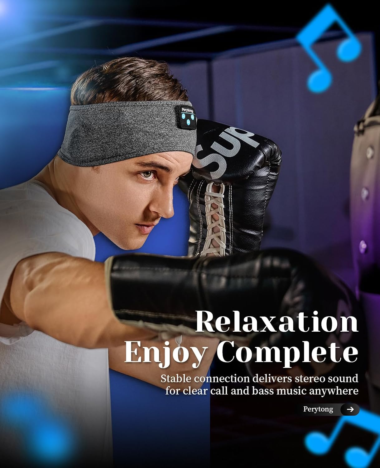 2 Pack Sleep Headphones, Sleeping Headphones | Bluetooth Headband with Ultra-Thin HD Stereo Speaker, Wireless Headphone for Sports, Insomnia, Yoga, Air Travel, Meditation