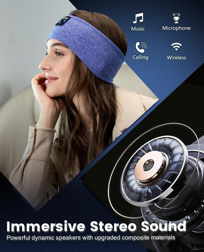 2 Pack Sleep Headphones, Sleeping Headphones | Bluetooth Headband with Ultra-Thin HD Stereo Speaker, Wireless Headphone for Sports, Insomnia, Yoga, Air Travel, Meditation