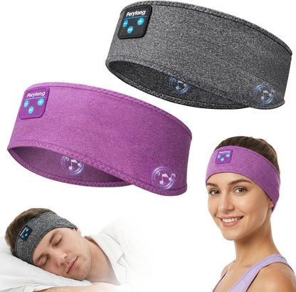 2 Pack Sleep Headphones, Sleeping Headphones | Bluetooth Headband with Ultra-Thin HD Stereo Speaker, Wireless Headphone for Sports, Insomnia, Yoga, Air Travel, Meditation