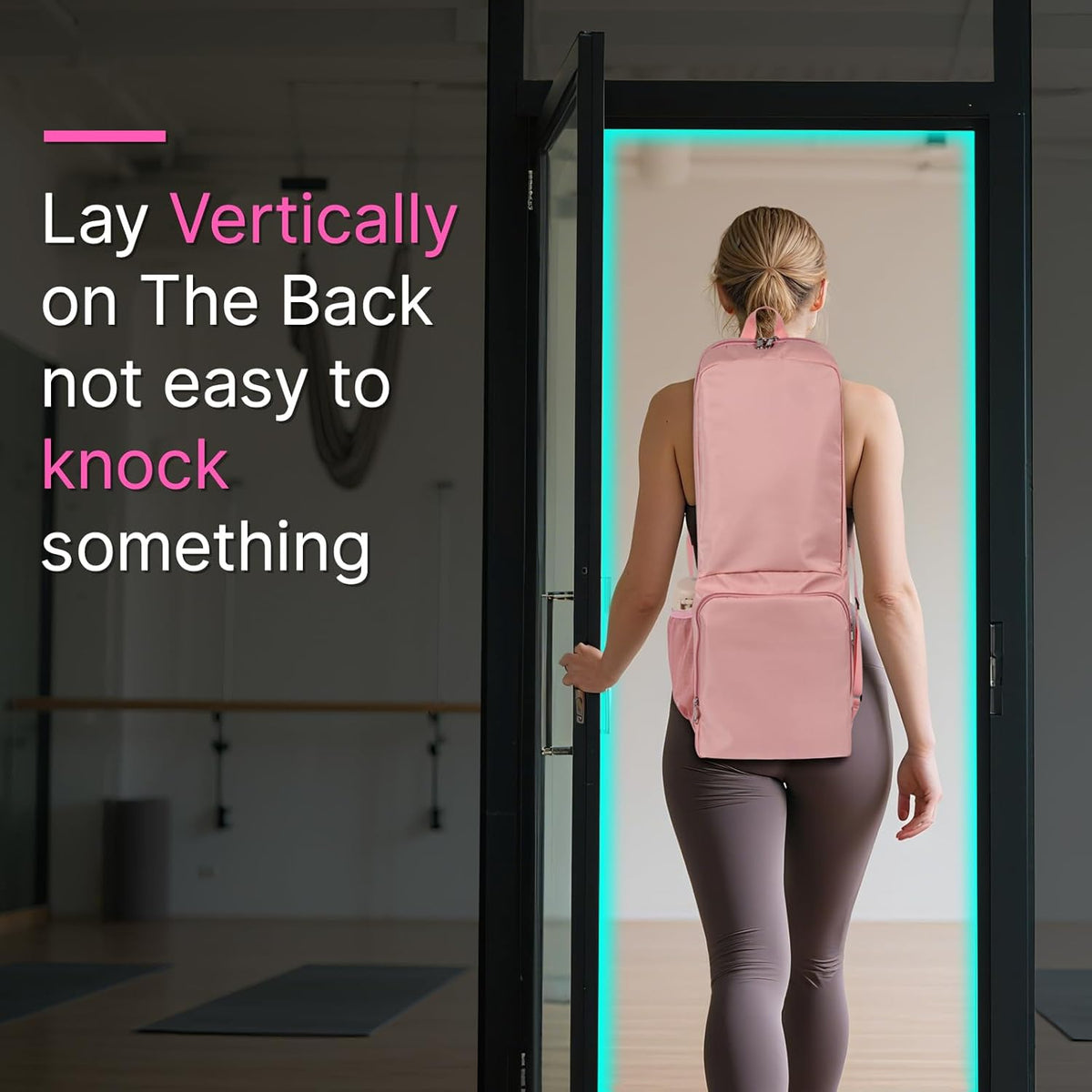 Yoga Mat Bag Carrier Zipper Closure Multi Functional Essential Pockets Exercise Yoga Mat Holder Backpack