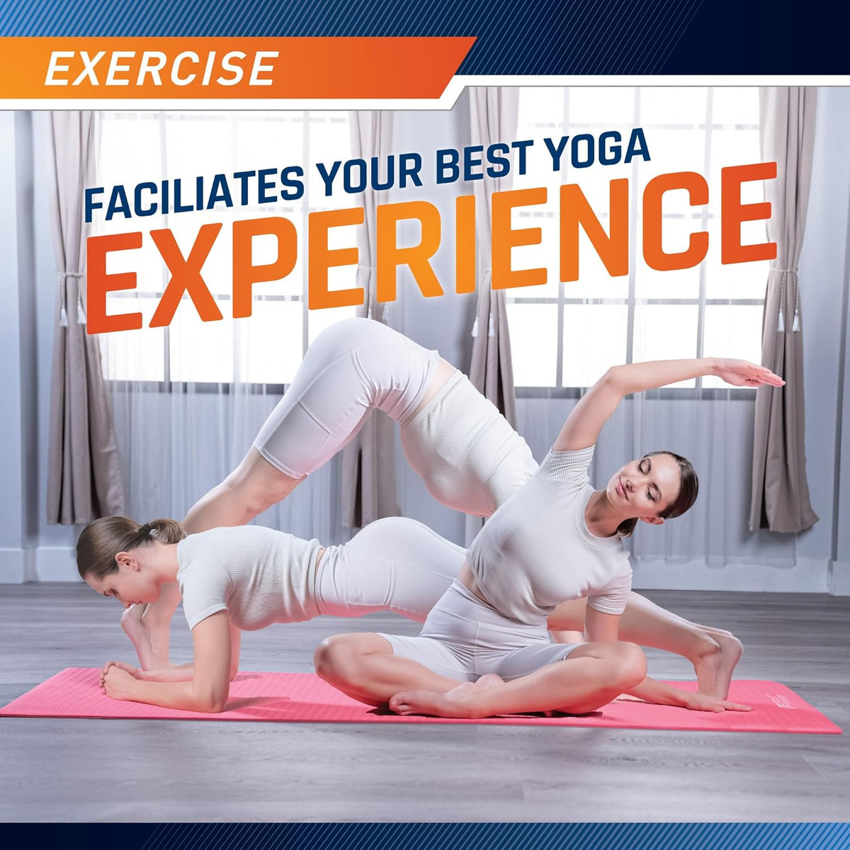 Circuit Fitness Non-Slip Multi-Purpose Exercise Yoga Mats with Carrying Strap Multi-Thickness, Multi-Color Options