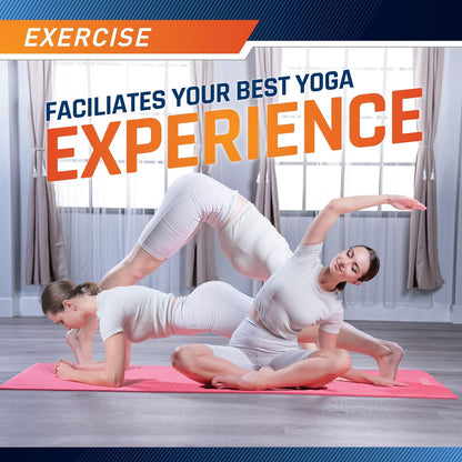 Circuit Fitness Non-Slip Multi-Purpose Exercise Yoga Mats with Carrying Strap Multi-Thickness, Multi-Color Options