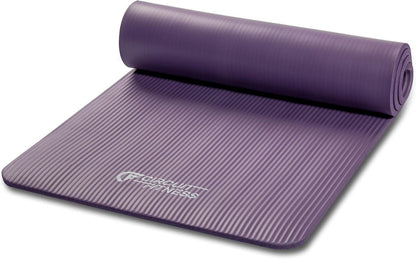 Circuit Fitness Non-Slip Multi-Purpose Exercise Yoga Mats with Carrying Strap Multi-Thickness, Multi-Color Options