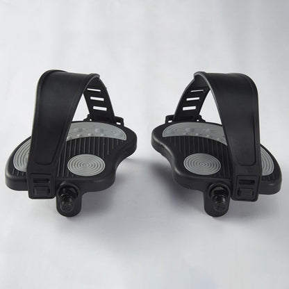Exercise Bike Pedals with Straps, Stationary Recumbent Bike Pedals, 9/16" Thread for Spin Bike, Indoor Stationary Exercise Bike, Stationary Recumbent Bicycle Replacement Parts, Short Axis