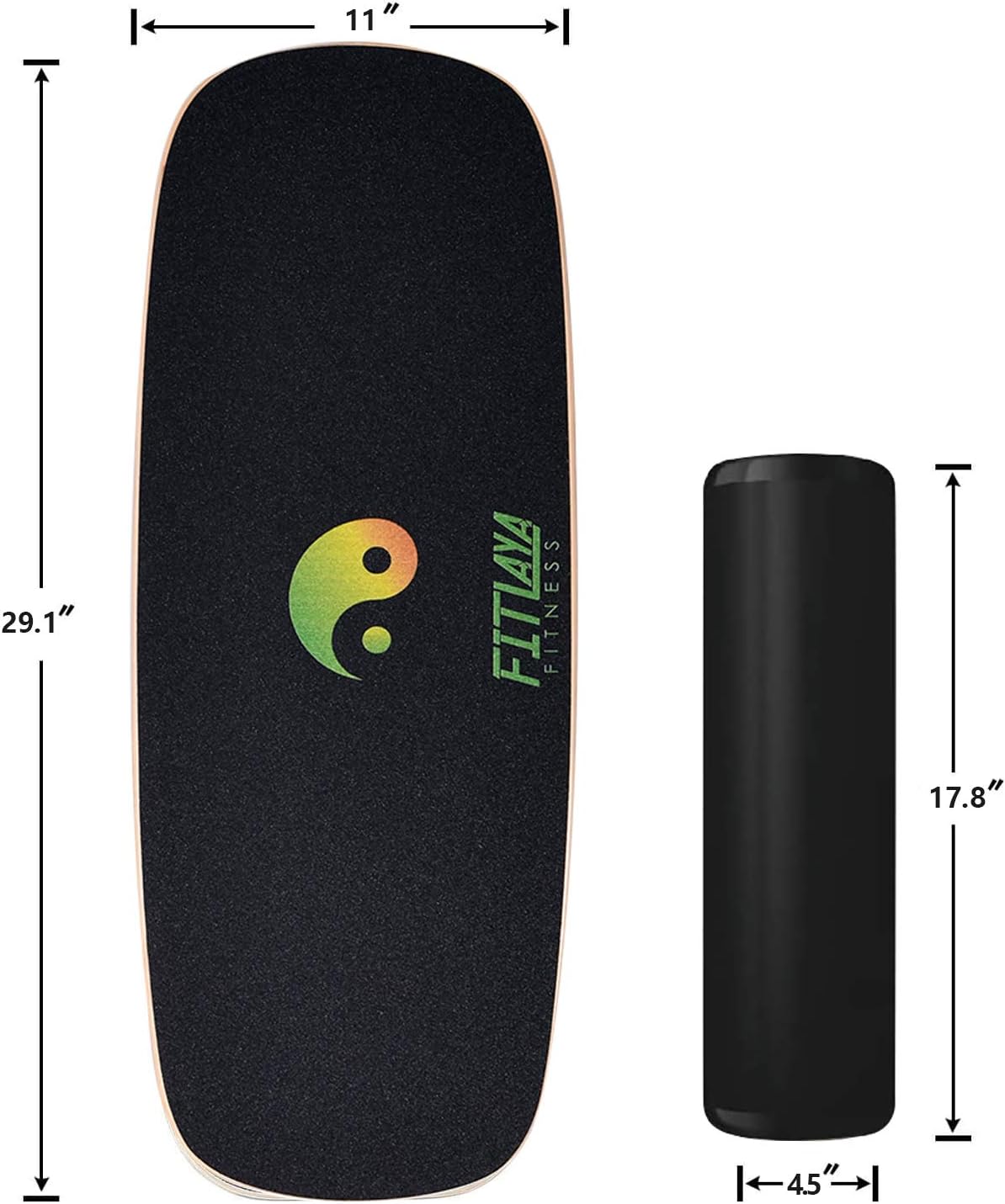 Balance Board Trainer Wooden Training Equipment for Fitness Workout, Hockey‎, Skateboarding, Surfing and Snowboarding