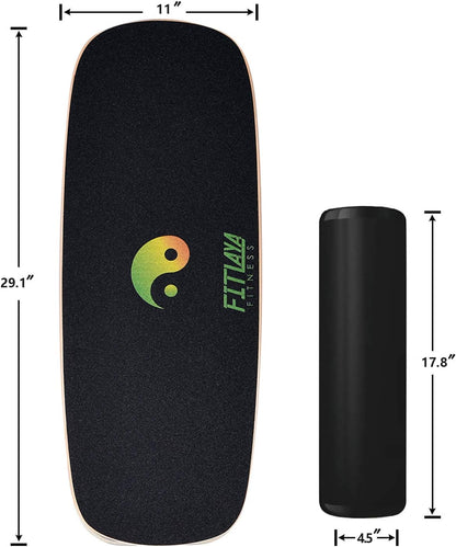 Balance Board Trainer Wooden Training Equipment for Fitness Workout, Hockey‎, Skateboarding, Surfing and Snowboarding