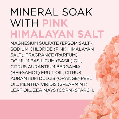 Epsom Salt Magnesium Soak, Restore & Replenish with Pink Himalayan Salt, 3 lbs