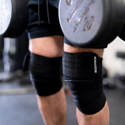 Knee Wrap 2 Pack for Squats, Weightlifting, Powerlifting, Leg Press, and Cross Training, Knee Support for Men and Women