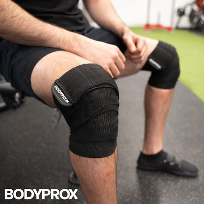 Knee Wrap 2 Pack for Squats, Weightlifting, Powerlifting, Leg Press, and Cross Training, Knee Support for Men and Women