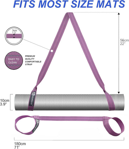 [MAT NOT Included] Yoga Mat Sling, Yoga Mat Straps for Carrying, Easy-Cinch Yoga Mat Holder Strap