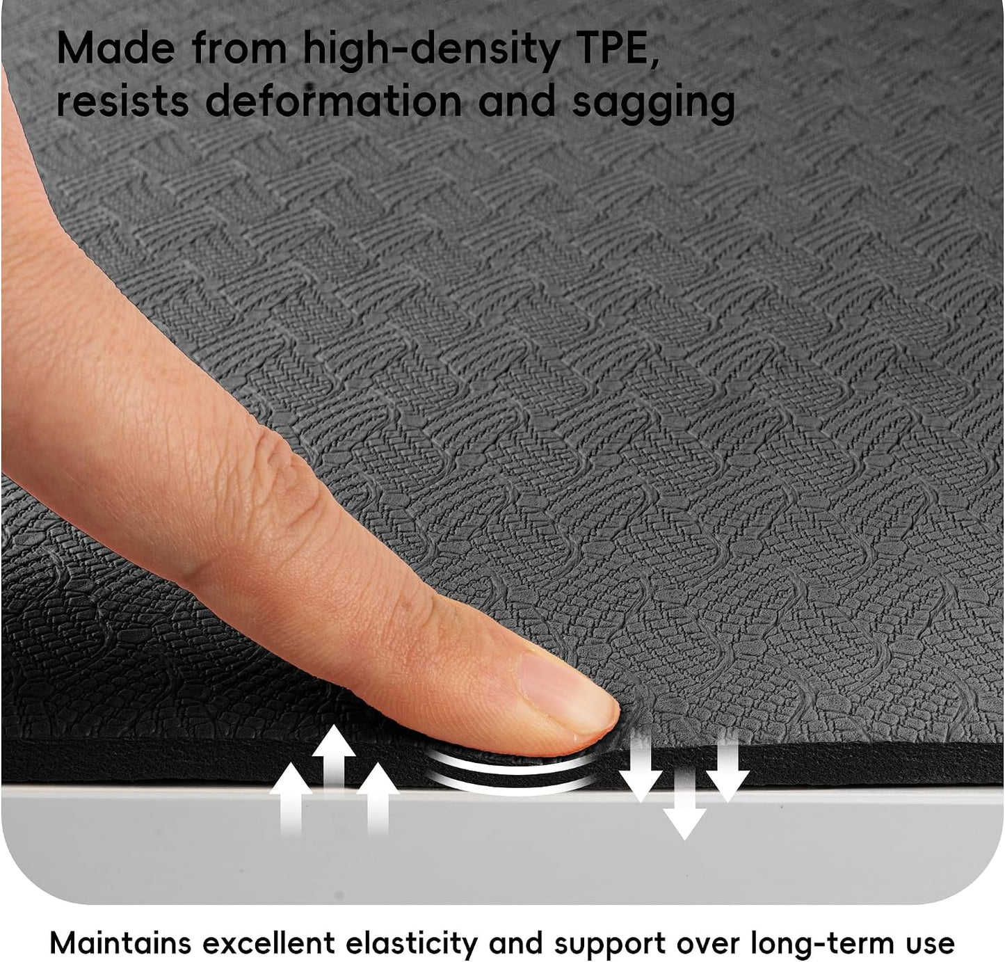 Extra Wide Yoga Mat 72" x 32", 6mm Non Slip TPE Exercise Mat with Carrying Strap, Large Workout Mat for Yoga, Pilates, Stretching, HIIT & Home Gym