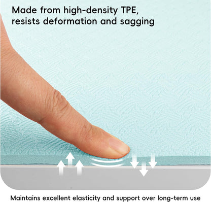 Extra Wide Yoga Mat 72" x 32", 6mm Non Slip TPE Exercise Mat with Carrying Strap, Large Workout Mat for Yoga, Pilates, Stretching, HIIT & Home Gym