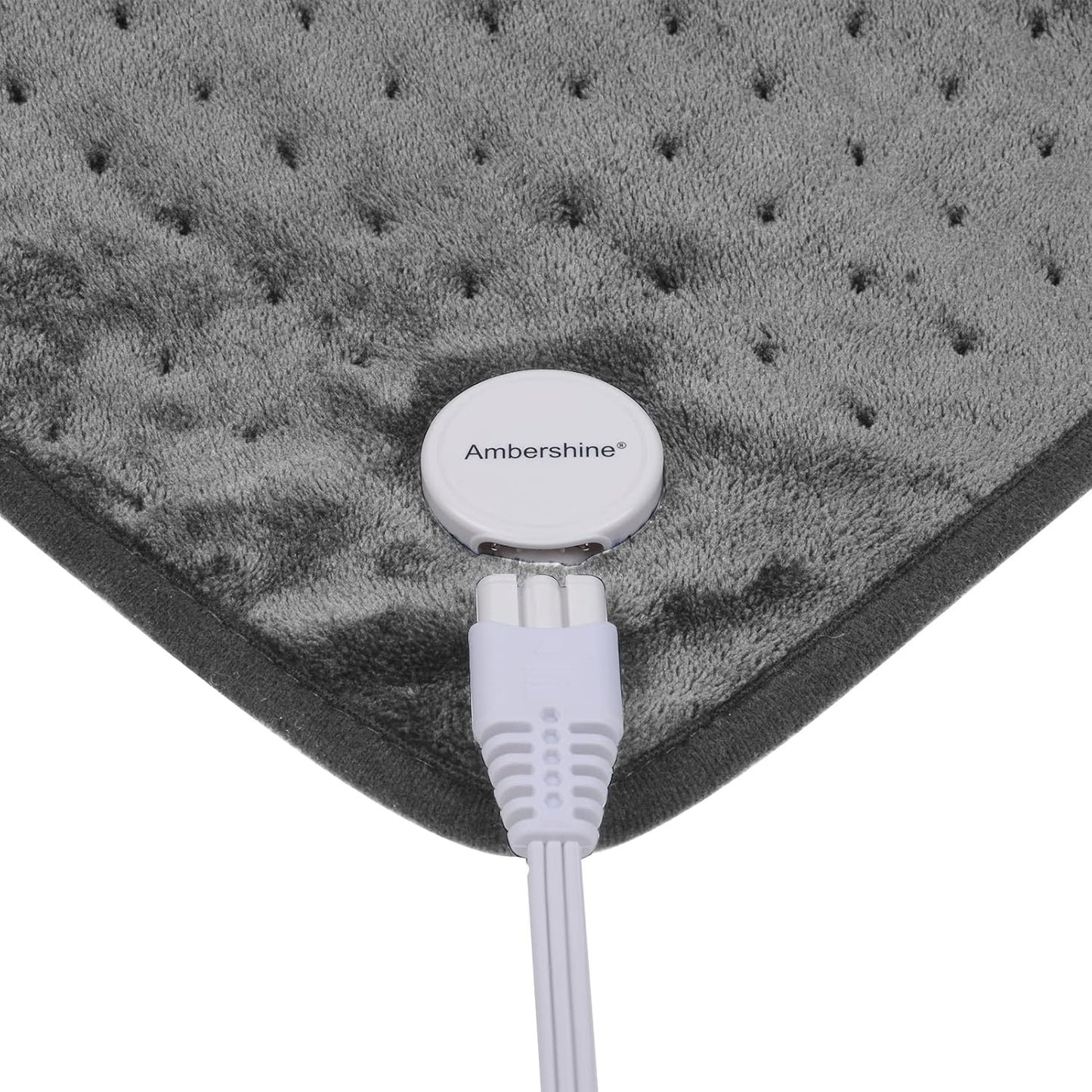 19" x 24" Weighted Neck&Shoulder Heating Pad, 2.5lbs with 12 Temperature Settings&Countdown Timer,Pain Relief for Neck/Shoulders/Menstrual Pain(Dark Gray)