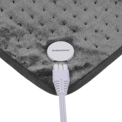 19" x 24" Weighted Neck&Shoulder Heating Pad, 2.5lbs with 12 Temperature Settings&Countdown Timer,Pain Relief for Neck/Shoulders/Menstrual Pain(Dark Gray)