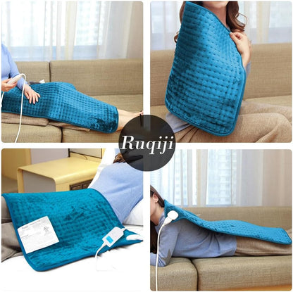 19" x 24" Weighted Neck&Shoulder Heating Pad, 2.5lbs with 12 Temperature Settings&Countdown Timer,Pain Relief for Neck/Shoulders/Menstrual Pain(Dark Gray)