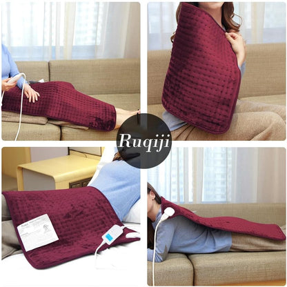 19" x 24" Weighted Neck&Shoulder Heating Pad, 2.5lbs with 12 Temperature Settings&Countdown Timer,Pain Relief for Neck/Shoulders/Menstrual Pain(Dark Gray)