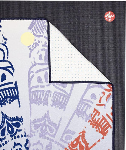 Yogitoes Hot Yoga Mat Towel - 71" | Moisture Activated Grip | Patented Silicone Nubs | Highly Absorbent, Durable & Easy Care | Made from Recycled Materials | 71 x 24 Inches | Midnight