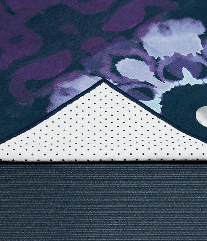 Yogitoes Hot Yoga Mat Towel - 71" | Moisture Activated Grip | Patented Silicone Nubs | Highly Absorbent, Durable & Easy Care | Made from Recycled Materials | 71 x 24 Inches | Midnight