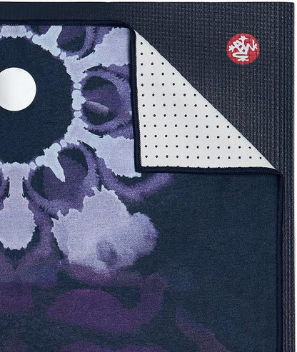 Yogitoes Hot Yoga Mat Towel - 71" | Moisture Activated Grip | Patented Silicone Nubs | Highly Absorbent, Durable & Easy Care | Made from Recycled Materials | 71 x 24 Inches | Midnight