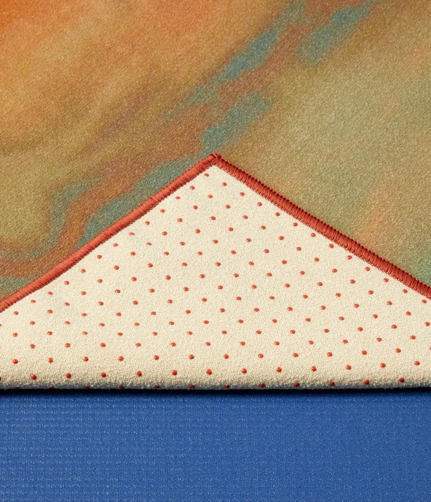 Yogitoes Hot Yoga Mat Towel - 71" | Moisture Activated Grip | Patented Silicone Nubs | Highly Absorbent, Durable & Easy Care | Made from Recycled Materials | 71 x 24 Inches | Midnight