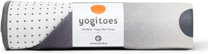 Yogitoes Hot Yoga Mat Towel - 71" | Moisture Activated Grip | Patented Silicone Nubs | Highly Absorbent, Durable & Easy Care | Made from Recycled Materials | 71 x 24 Inches | Midnight
